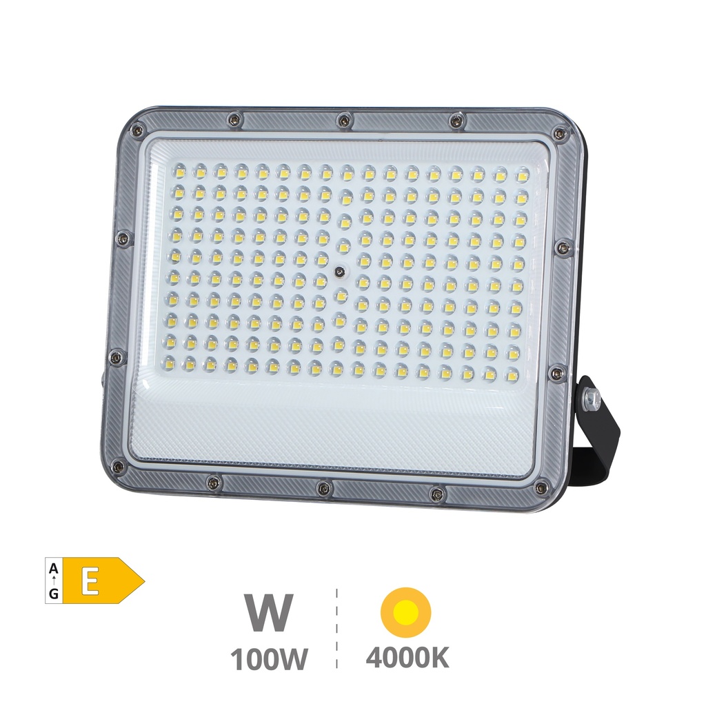 Proyector aluminio LED Belinta 100W 4000K IP65 Negro