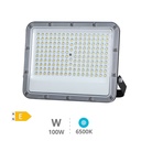 Belinta Projecteur aluminium LED 100W 6500K IP65 noir