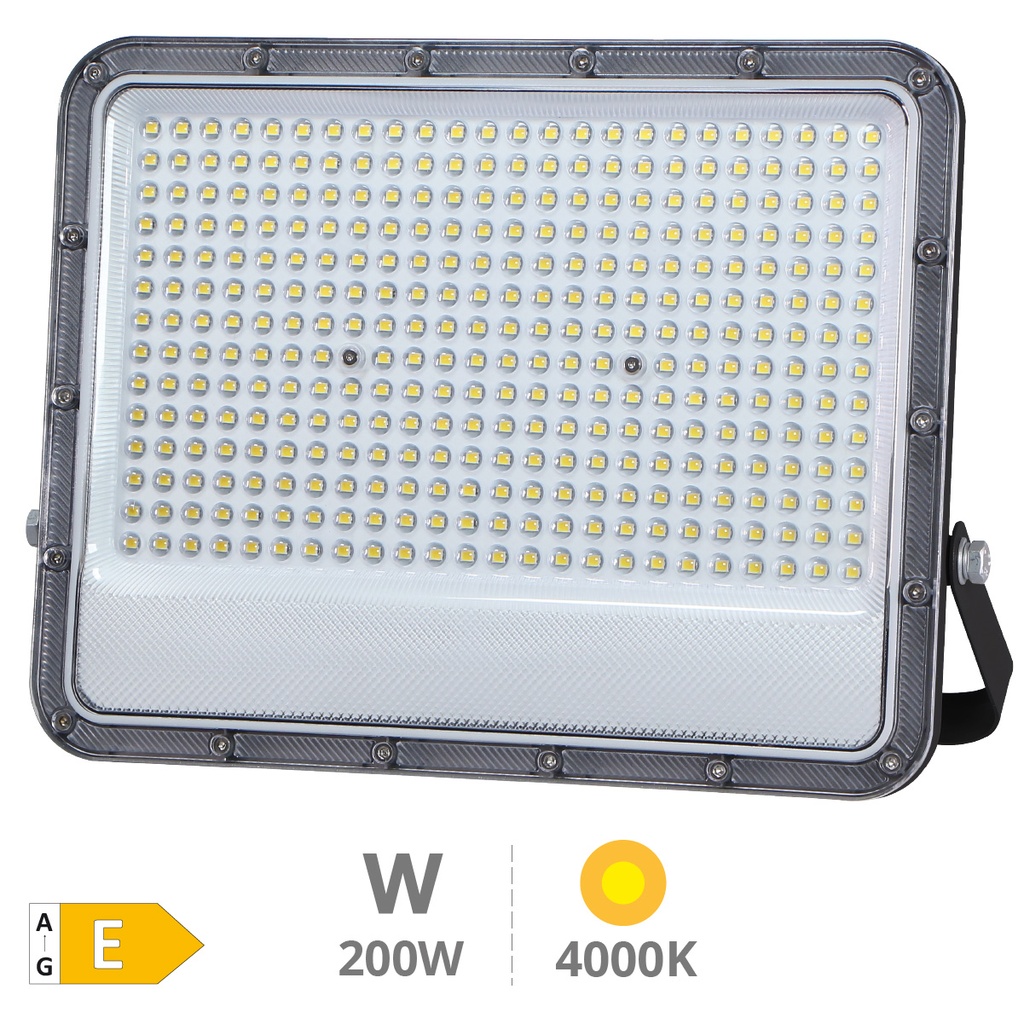 Belinta Projecteur aluminium LED 200W 4000K IP65 noir