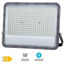 Belinta Projecteur aluminium LED 200W 6500K IP65 noir