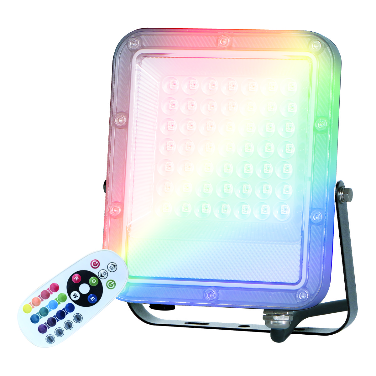 Kintore Aluminum LED floodlight 30W RGBW RGB IP65 Grey