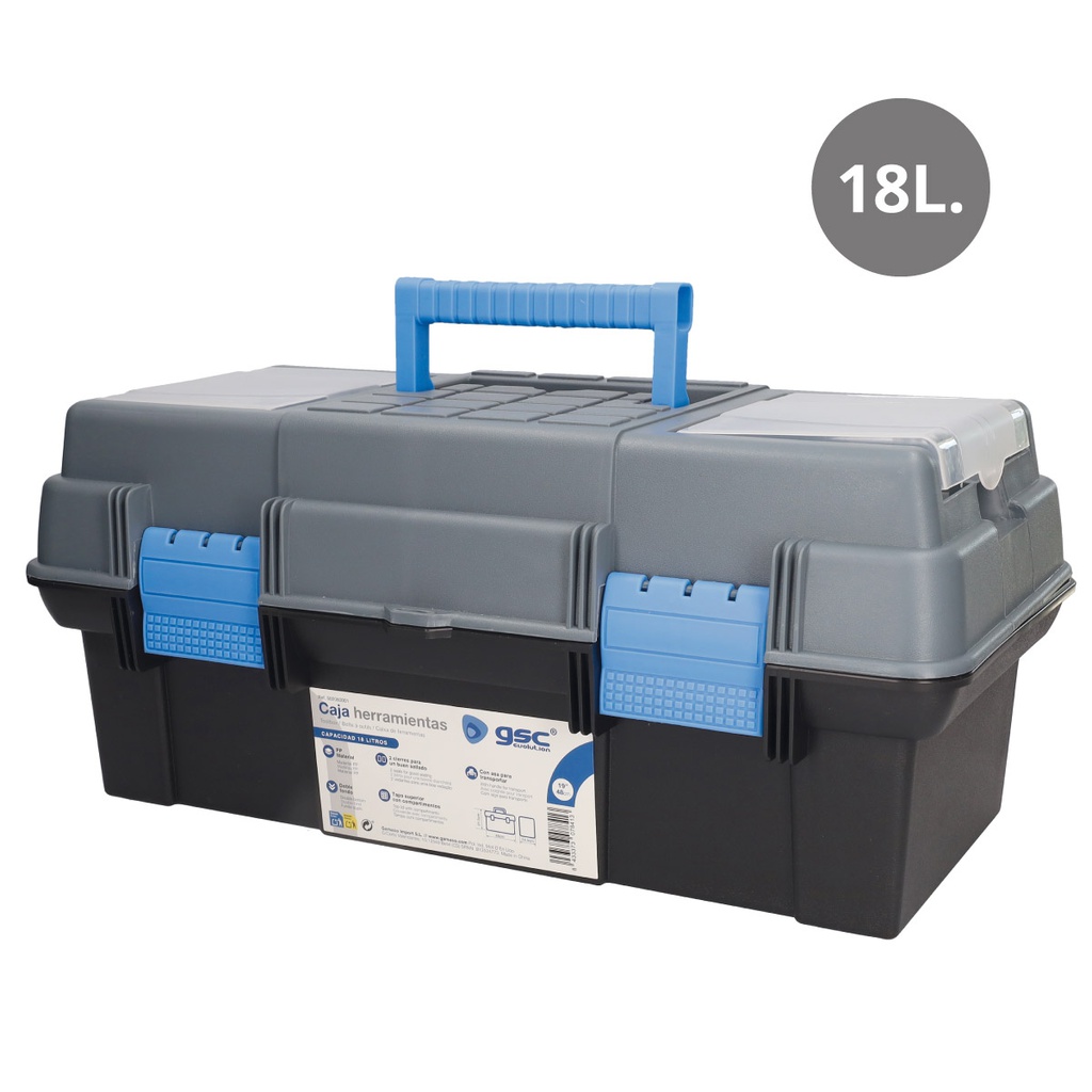 Caja de herramientas 18L 488x245x215mm