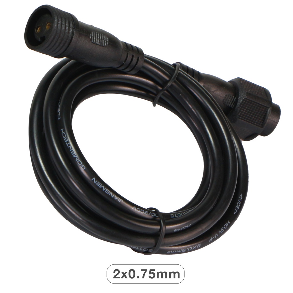 Cable (2x0.75mm) 2M para proyector solar Miloha ref. 20261501702615017