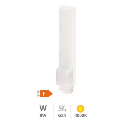 Ampoule LED PL 9W G24 180º 4000K