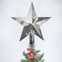 Estrella de navidad árbol Alasia Plateado