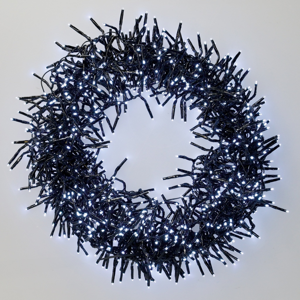 10M LED CLUSTER garland 1000 LEDs cold light