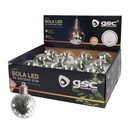 Bola de navidad LED 8cm 3xLR44 Luz cálida - 12u caja exp