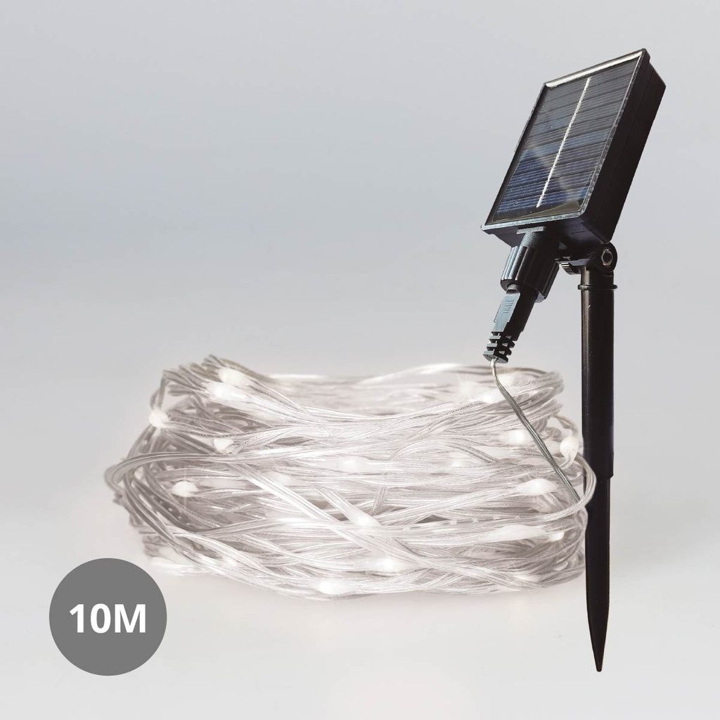 Guirnalda LED 10M solar luz fría