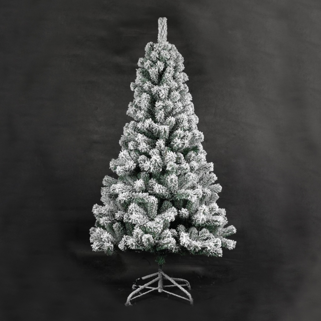 Árbol de navidad artificial nevado 1,2M 300 ramas