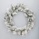 Kiak Artificial flocked Christmas wreath Ø50 80 tips