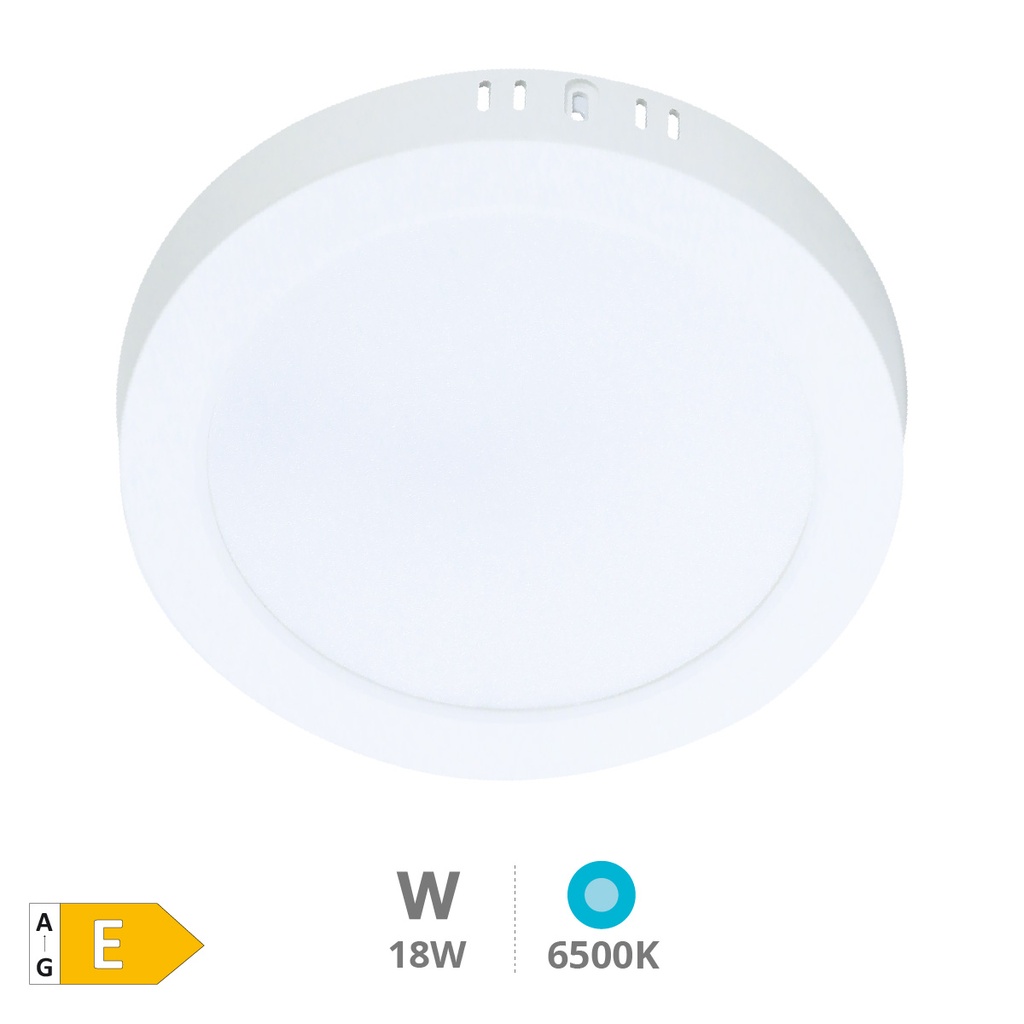 Downlight superficie LED redondo Tikan 18W 6500K Blanco - Libertina