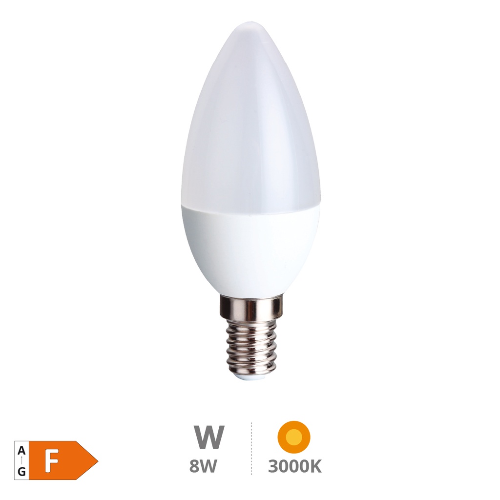 C37 LED bulb 8W E14 3000K Libertina