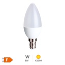 Ampoule à LED flamme 8 W E14 4200K - Libertina