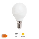 Ampoule LED sphérique 8 W E14 4200K - Libertina