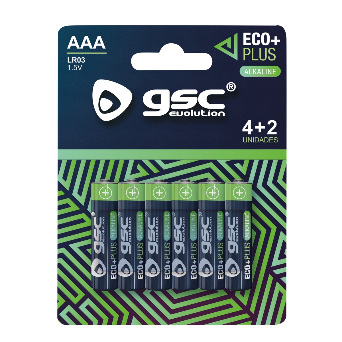 GSC EcoPlus alkaline LR03 (AAA) Battery 6pcs/pack