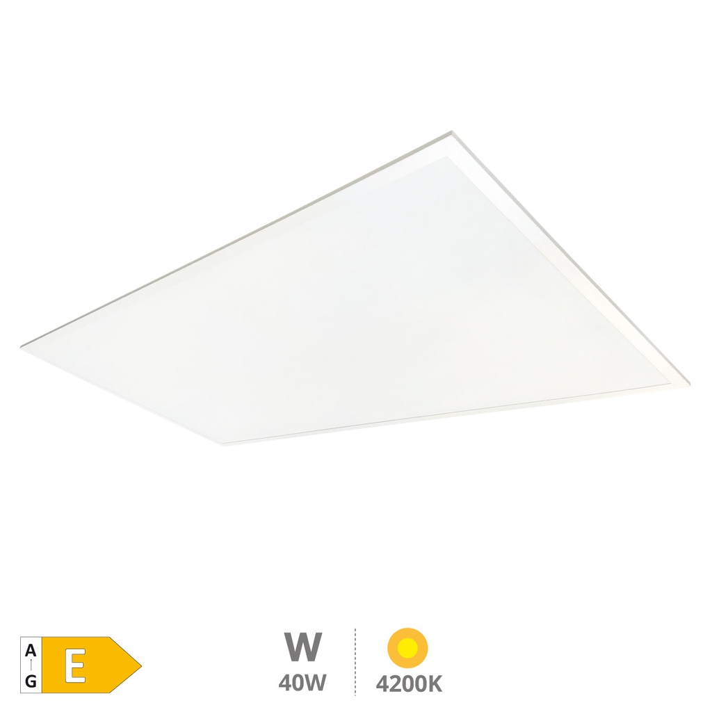 Luena LED recessed panel 40W 4200K 120x30cms. White