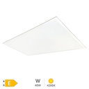 Panel empotrable LED rectangular Luena 119,5x29,5cm 40W 4200K Blanco