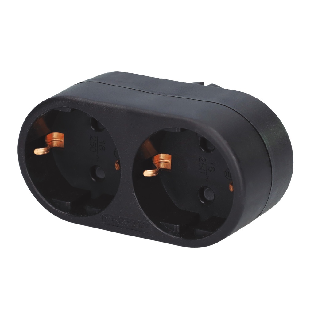 Black 2 way adapter