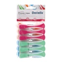 Pack of 24 Clothes pegs - Plastic