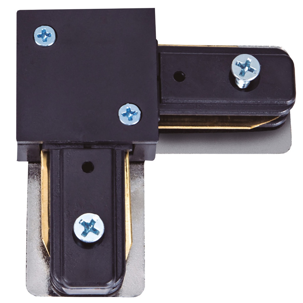 Conector L para foco monofásico Negro