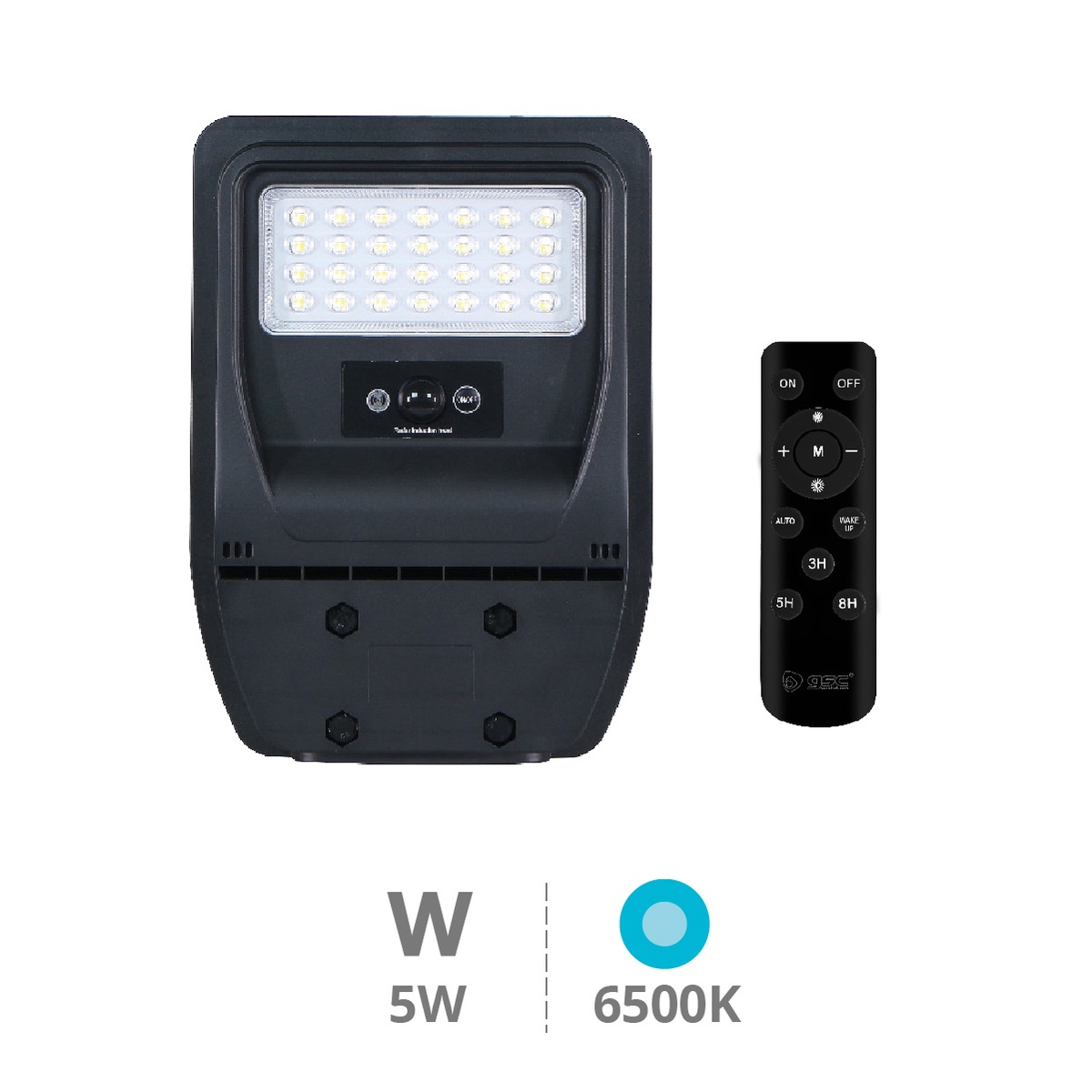 Buat Farola solar LED con sensor crepuscular y movimiento 5W 6500K IP65