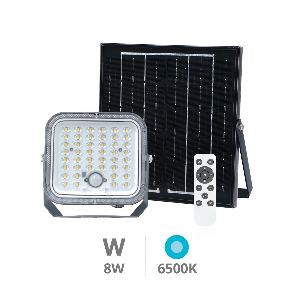 Pamol LED PIR Solar floodlight 10W 6500K IP65