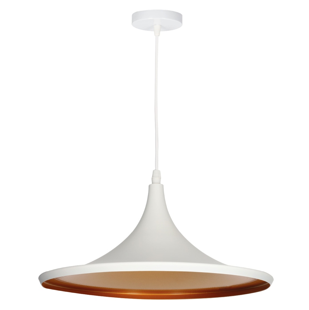 Serie Bauchi Pendant lamp 350mm white and bronze