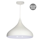 Lámpara de techo colgante Serie Nola E27 Ø320mm Blanco