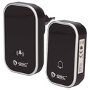 Kinetic wireless doorbell Plumtre Black