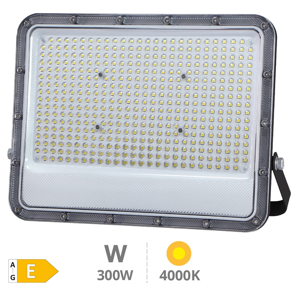 Projetor LED Belinta em alumínio 300W 4000K IP65 Preto