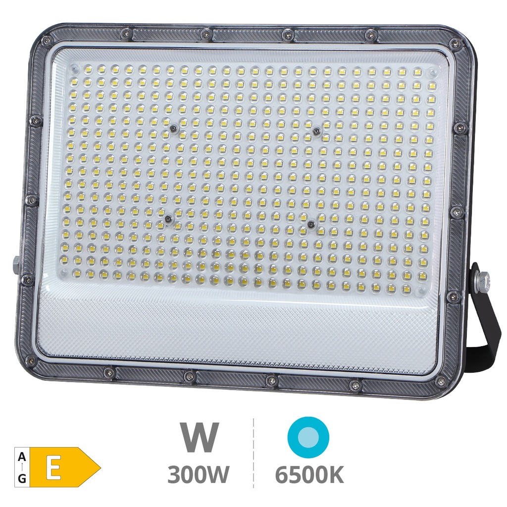 Projecteur aluminium LED Belinta 300W 6500K IP65 Noir