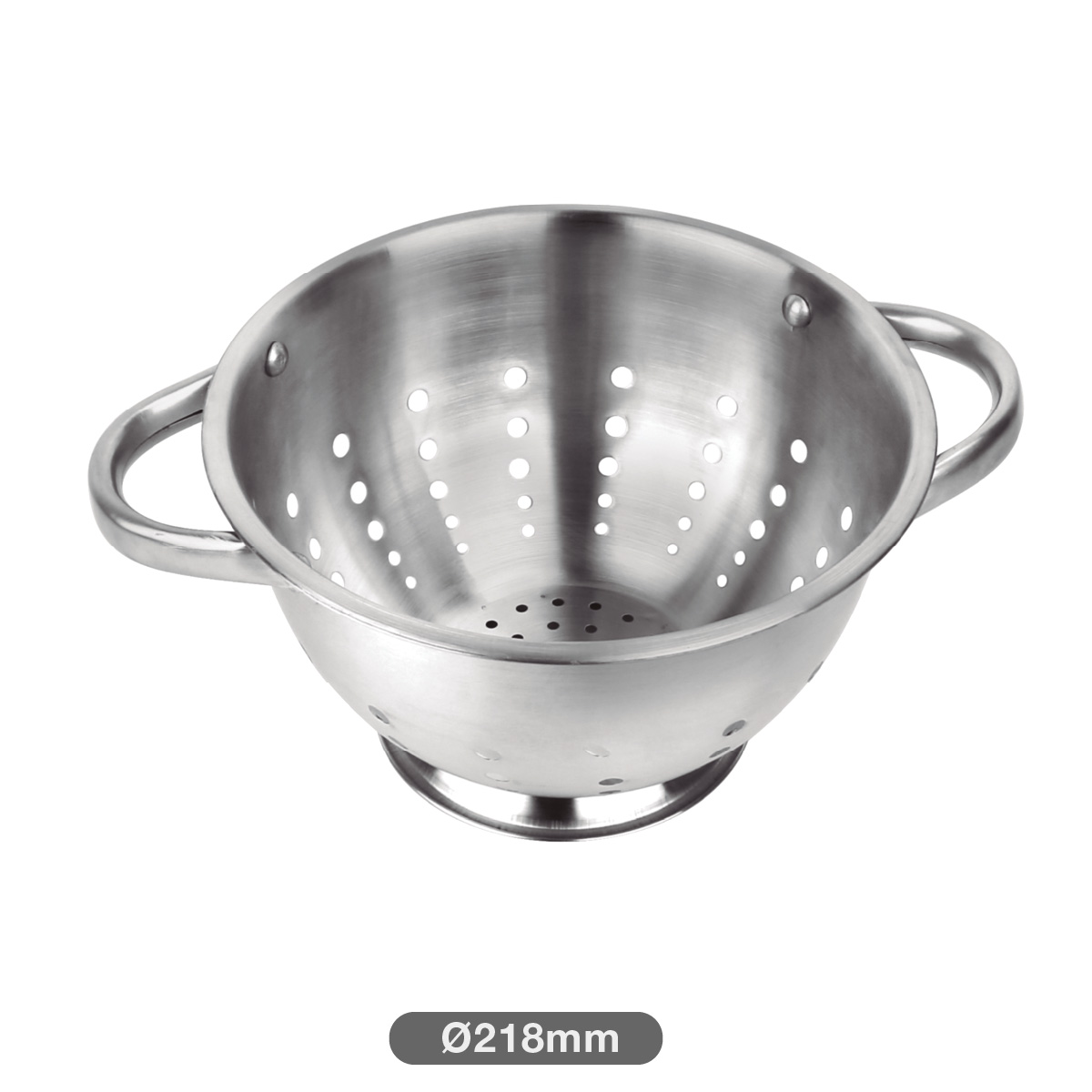 Stainless steel colander with handle Ø26cm