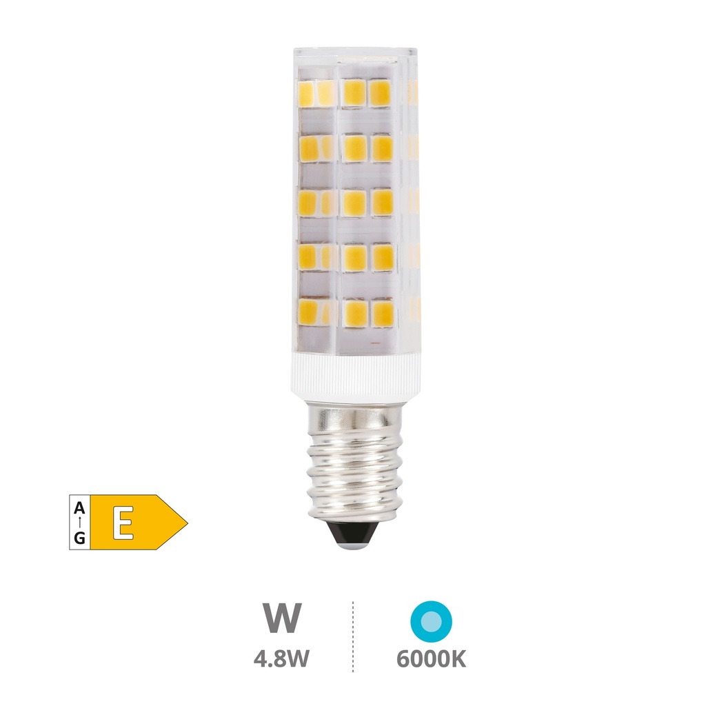 Ampoule LED tubulaire 4.8W E14 6000K