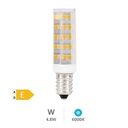 Ampoule LED tubulaire 4.8W E14 6000K