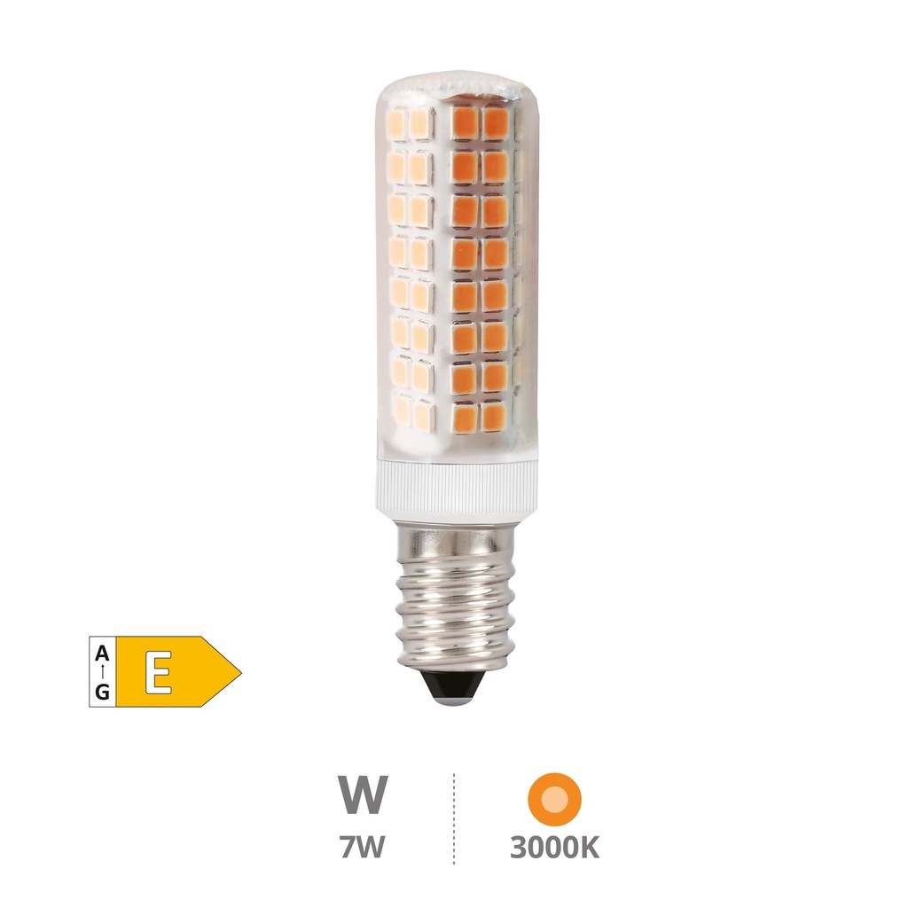 Ampoule LED tubulaire 7W E14 3000K