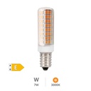 Ampoule LED tubulaire 7W E14 3000K