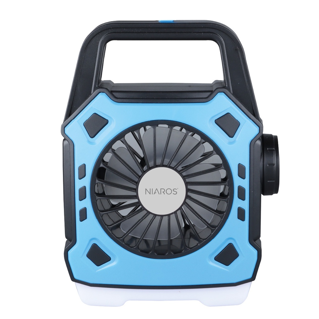 Stawell camping fan with 180lm LED flashlight