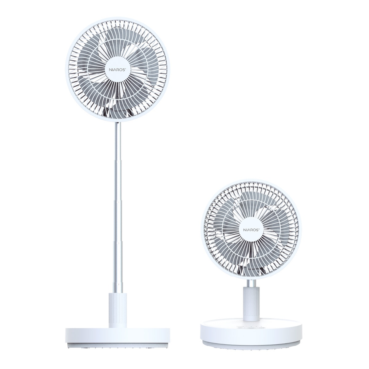 Ventilateur portable de pied Ankro plebale Ø21,5cm 7W Blanc