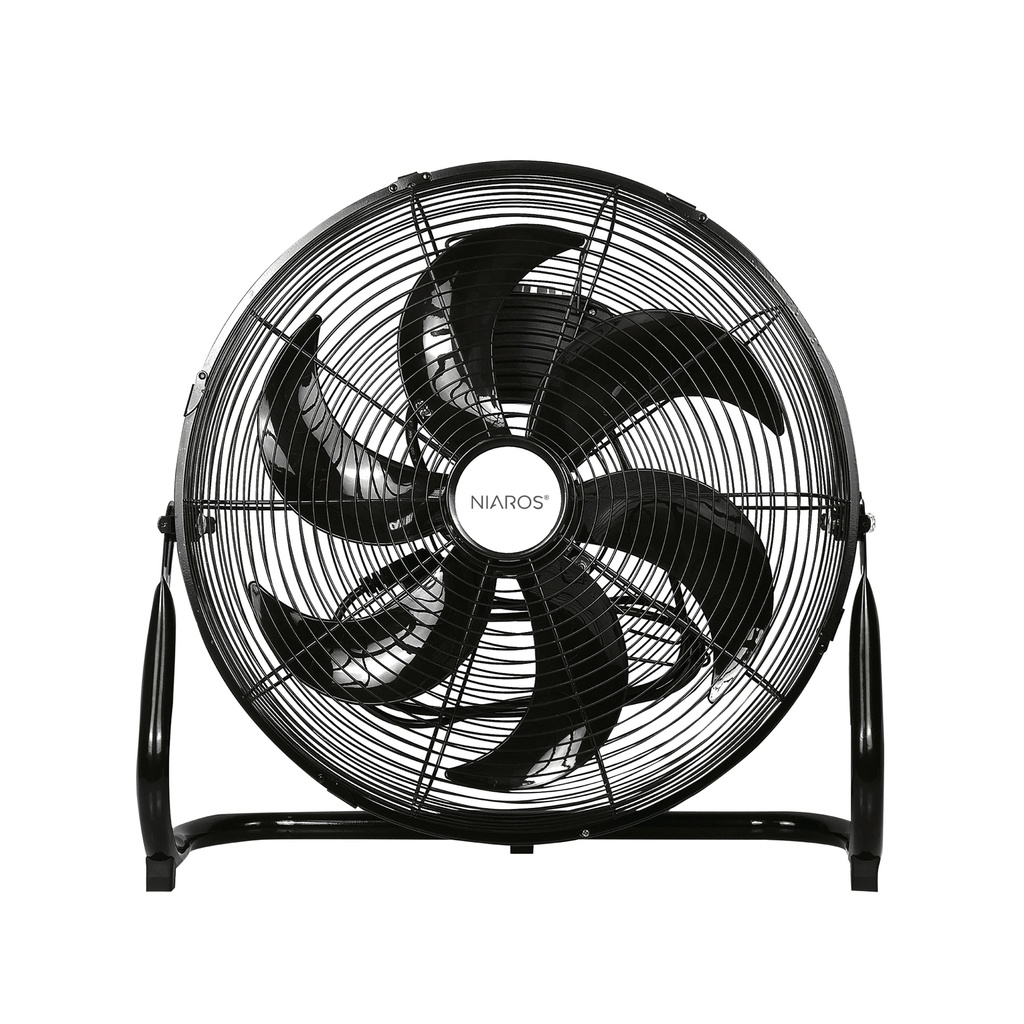 Aidone metal floor fan Ø51cm 90W Black