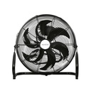 Ventilateur de sol métallique Aidone Ø51cm 90W Noir