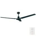 Saltok ceiling fan with remote control Ø142 3 blades Black