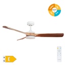 Misstreta ceiling fan with dimmable CCT and remote control Ø132 3 blades DC White