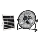 Kit ventilateur sur pied et panneau solaire Nuoro avec contrôle Ø43cm 15W moteur DC Blanc