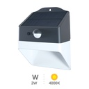 Aplique solar LED Senise con sensor de movimiento y crepuscular 2W 4000K 