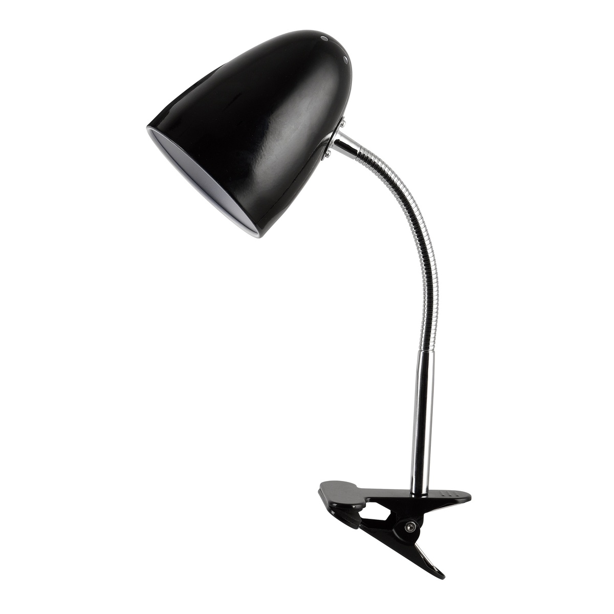 Lampe de bureau à bras articulé Gaeta E27 Noir