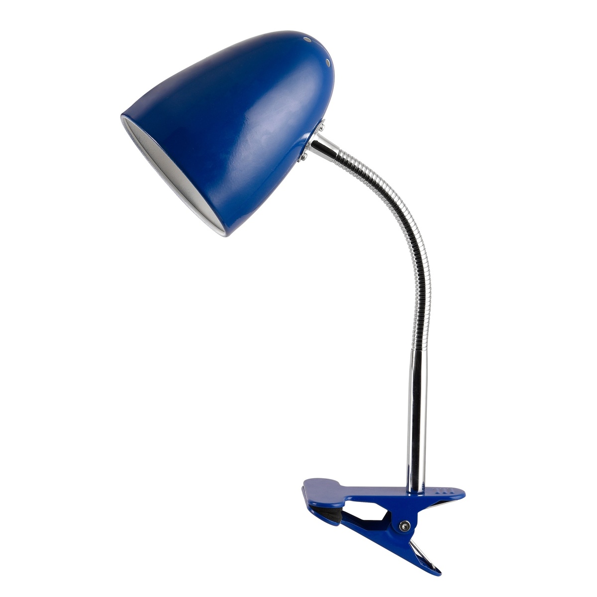 Lampe de bureau à bras articulé Gaeta E27 Bleu