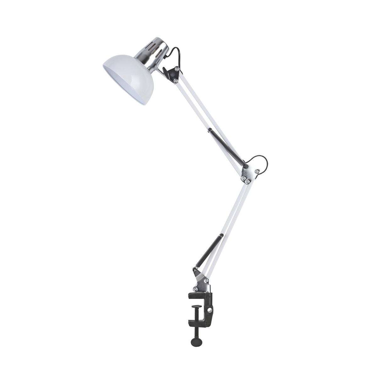 Lampe à bras articulé avec fixation Formia E27 Blanc