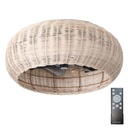 Ventilateur de plafond Matera avec commande 4xE27 Ø50 3 pales DC Beige