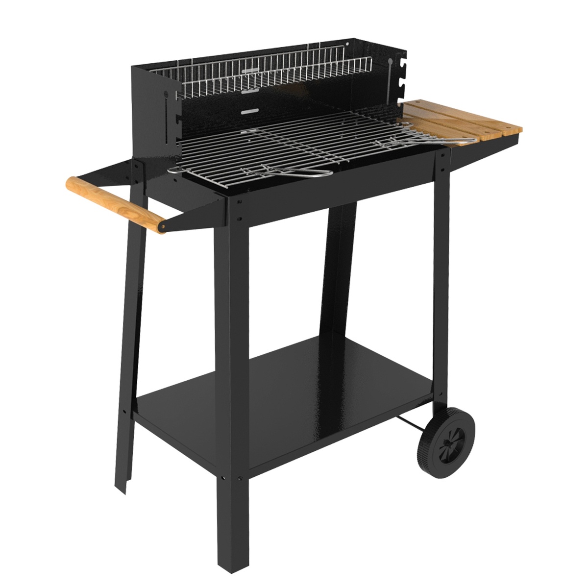 Musters portable steel charcoal cart barbecue 520mm x 270mm