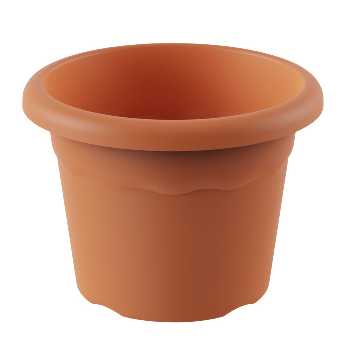 Pot rond de fleurs Terra Ø100mm Marron